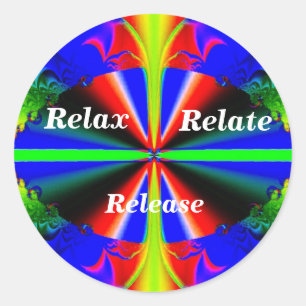 Relax,Relate,Release_ Sticker
