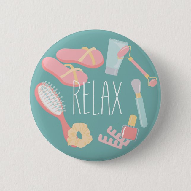 Relax Spa things round Classic 2 Inch Round Button (Front)