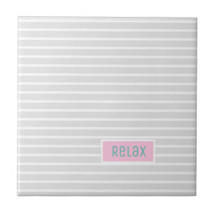 Relax Stripes Pale Pastel Theme Tile
