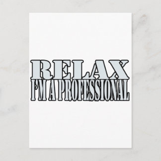 Relax t-shirt postcard