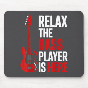 Relax The B Player Is Here Retro Guitar Musician F Mouse Pad
