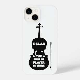 Relax The Violin Player is Here iPhone 14 Case
