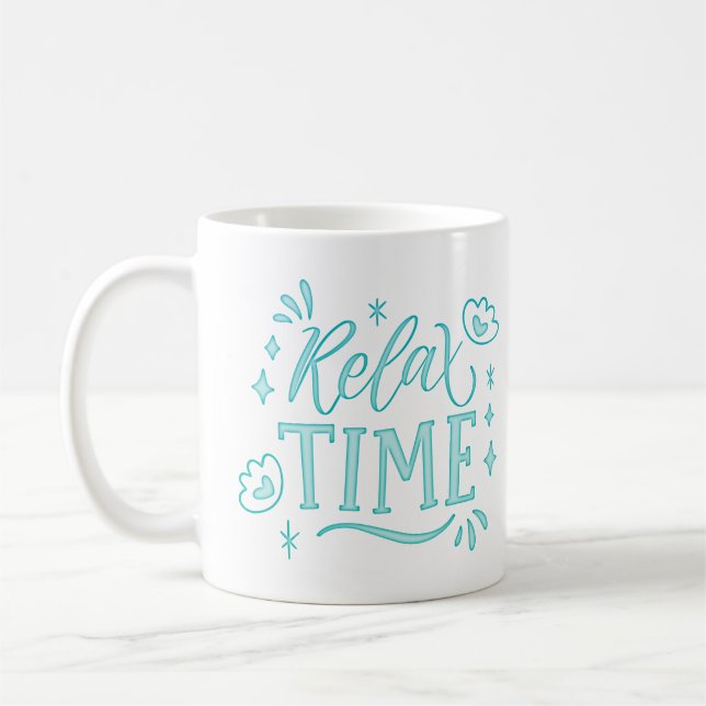 relax time coffee mug (Left)