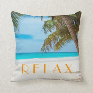 Relax Tropical Beach Pillow