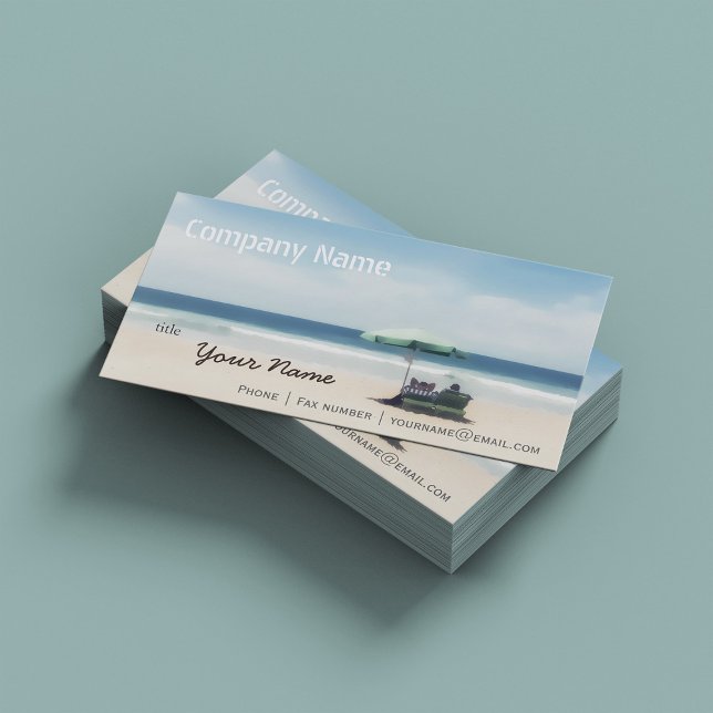 Relaxation Beach Elegant Spa Travel vacation Business Card (Creator Uploaded)