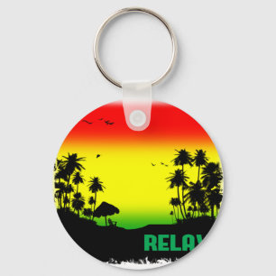 relaxation rasta keychain