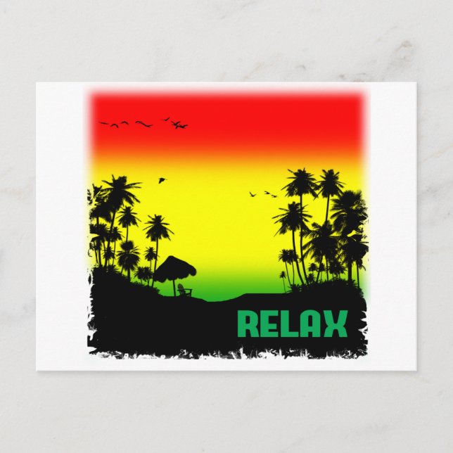 relaxation rasta postcard (Front)
