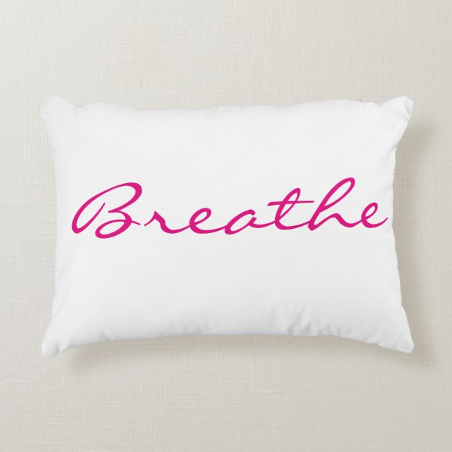 Relaxation & Self Care Pillow. Decorative Pillow (Front)