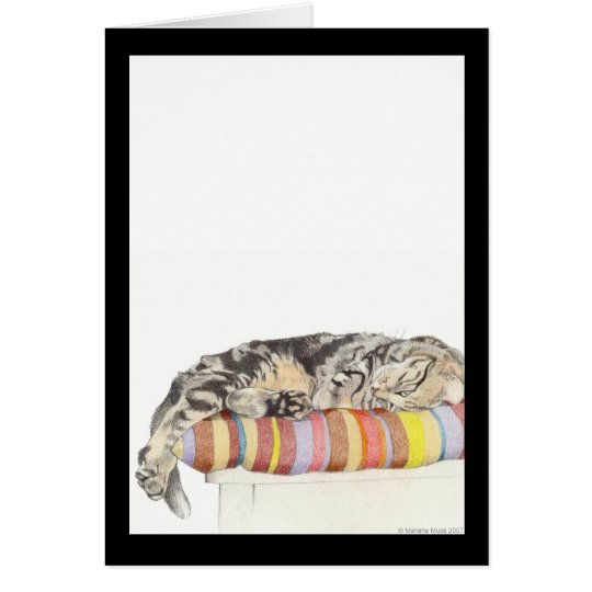 Relaxed Cat Card