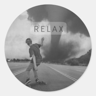 Relaxed Classic Round Sticker