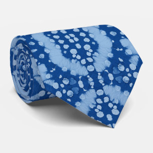 Relaxed Coastal and Moody Blue Shibori Indigo Tie