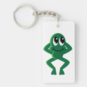 RELAXED FROG KEYCHAIN