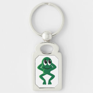 RELAXED FROG KEYCHAIN