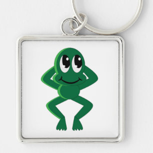RELAXED FROG KEYCHAIN