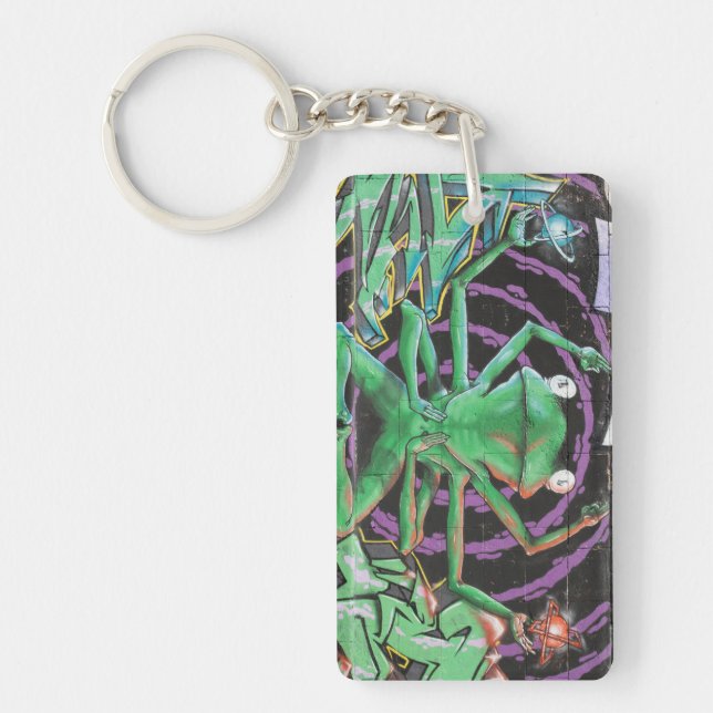 Relaxed Frog With Eight Arms Keychain (Front)