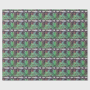 Relaxed Frog With Eight Arms Wrapping Paper