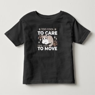 Relaxed & Lazy Vibes for Cat Lovers Design Toddler T-shirt