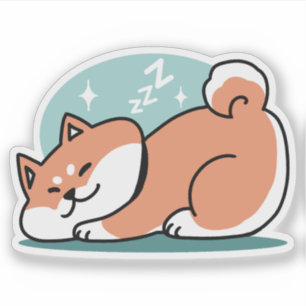 Relaxed Shiba Inu Art: Just a Shiba Lying Low
