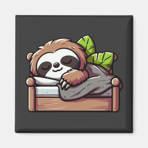Relaxed Sloth - Comfy Cozy Nap Time Magnet