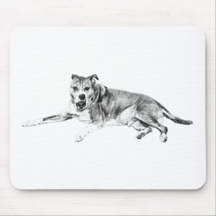 Relaxed Smile, Lively Friend Mouse Pad