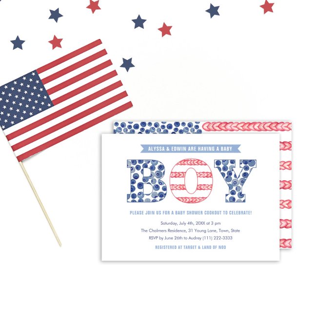 Relaxed Summer Cookout Co-ed Baby Shower Party Invitation (Creator Uploaded)