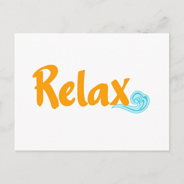 Relaxez la carte postale (Devant)