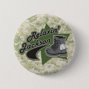 Relaxin' Jackson 2 Inch Round Button