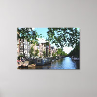 "Relaxing Amsterdam Day" Holland Canvas Wall Art