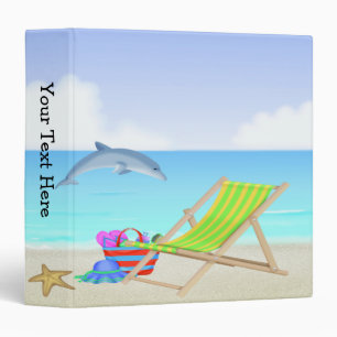 Relaxing Beach 3-Ring Binder
