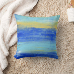 Relaxing Beach Aqua Turquiose Nautical  Throw Pillow