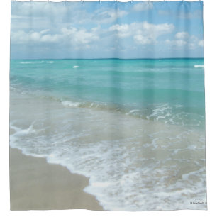 Relaxing Beach Ocean View Shower Curtain