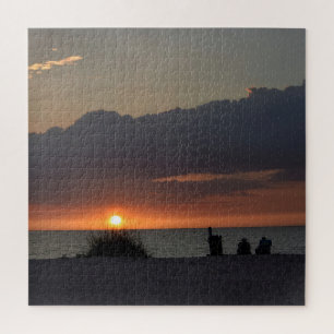 Relaxing Beach Sunset - 20x20 - 676 pcs Jigsaw Puzzle