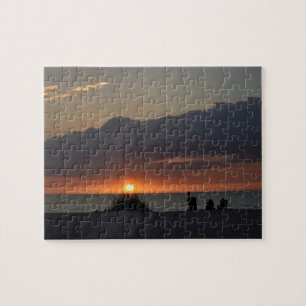Relaxing Beach Sunset - 8x10 - 110 pc Jigsaw Puzzle