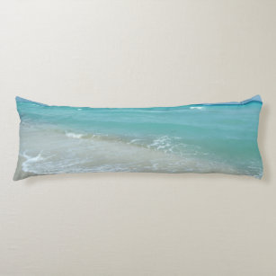 Relaxing Blue Beach Ocean Landscape Nature Scene Body Pillow