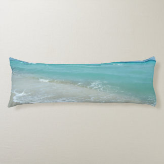 Relaxing Blue Beach Ocean Landscape Nature Scene Body Pillow