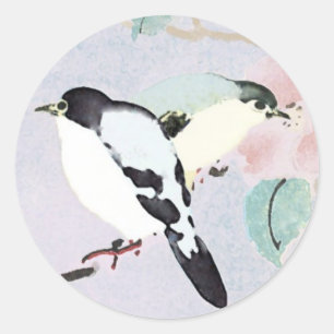 Relaxing Brids ~ 20 Stickers Asian Japanese