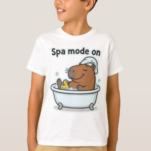 Relaxing Capybara Meme Cartoon  T-Shirt