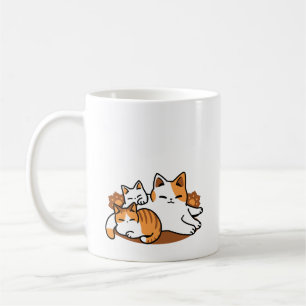 Relaxing Cat Art - 'Laze Furr Days' for Cat Lovers Coffee Mug