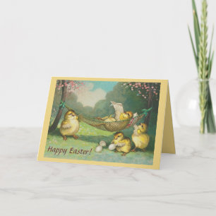 Relaxing Chicks - Easter Greeting Card