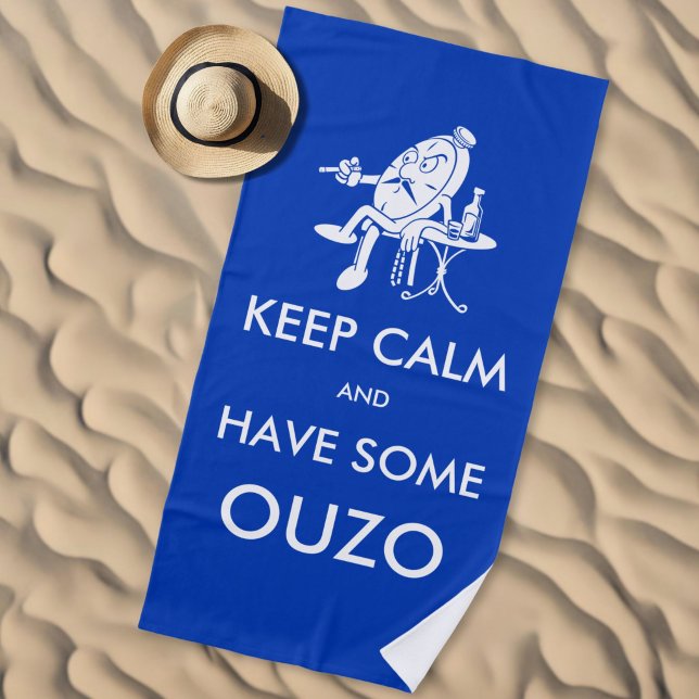 Relaxing clock beach towel (Creator Uploaded)