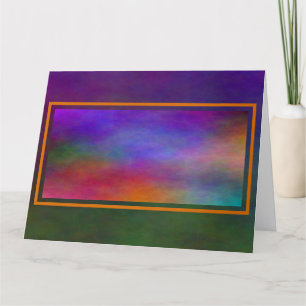 Relaxing Colourful Abstract Landscape BIG Card