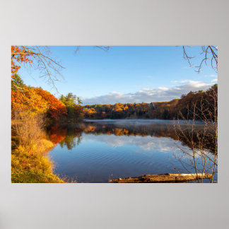 Relaxing fall scene at Haviland Cove Beach Poster