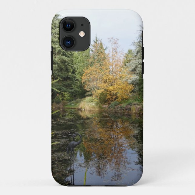 Relaxing garden scene picture, beautiful trees... Case-Mate iPhone case (Back)