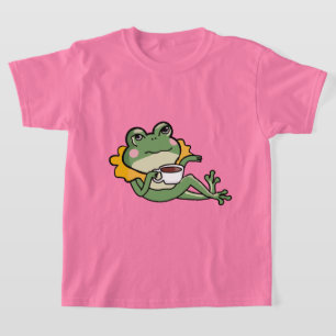 Relaxing Green Frog Tea Lover Shirt - Unique Desig