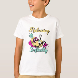 Relaxing Infinity Pineapple Cute Design T-Shirt