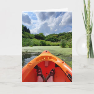 Relaxing, Kayaking, Photography Just saying Hi Card