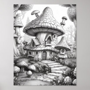 Relaxing Landscape Colouring Poster