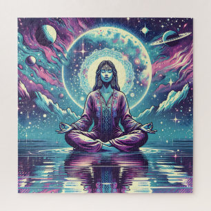 Relaxing Meditation Space and Reflection Jigsaw Puzzle
