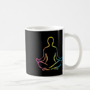 Relaxing Meditation Zen Yoga Sukhasana Pose Design Coffee Mug