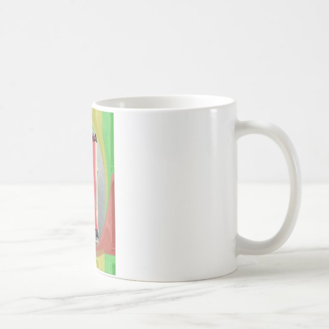 Relaxing Rabbit Vector Artwork Print Design Coffee Mug (Right)